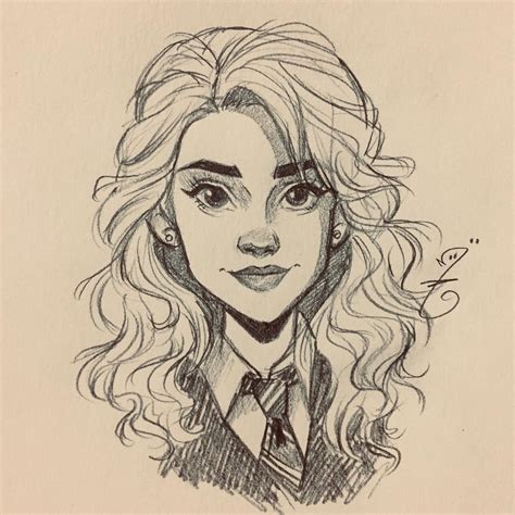 hermione granger dessin|How to Draw Hermione Granger from Harry Potter